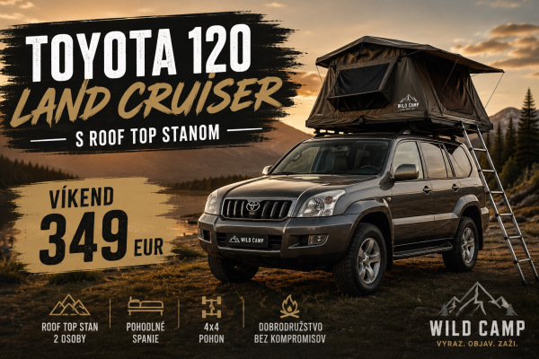 Toyota Land Cruiser 120 + Strešný stan Explorer 160